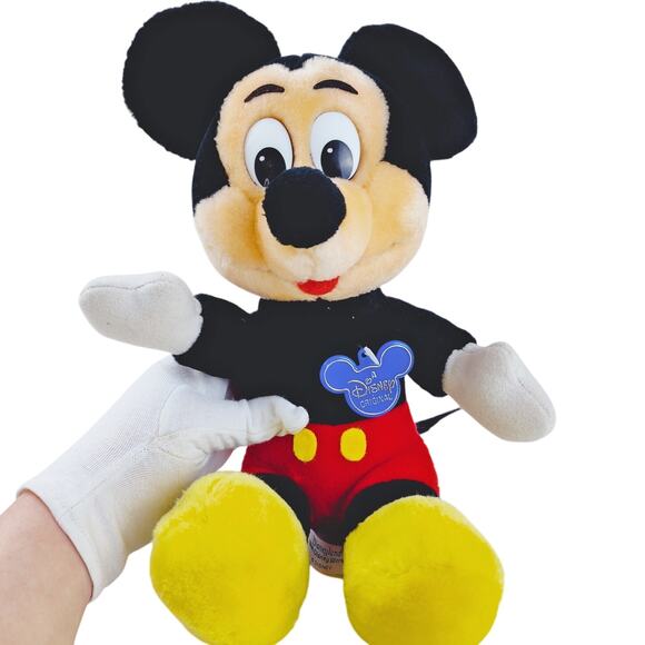 Disney Parks Mickey Mouse Plush Made in Korea NWT VTG - Picture 1 of 12